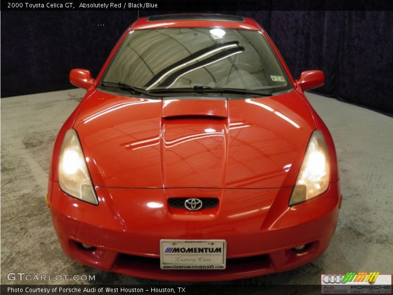 Absolutely Red / Black/Blue 2000 Toyota Celica GT