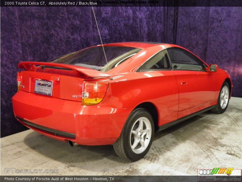 Absolutely Red / Black/Blue 2000 Toyota Celica GT