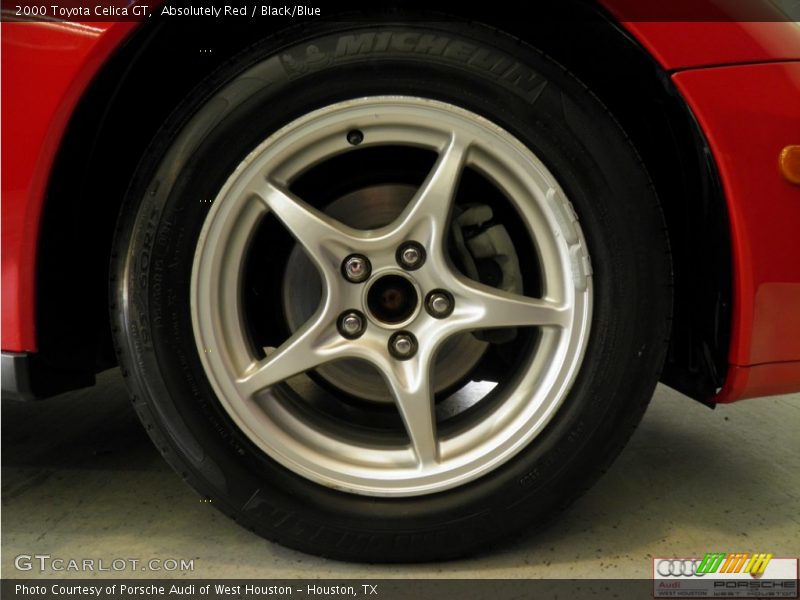 Absolutely Red / Black/Blue 2000 Toyota Celica GT