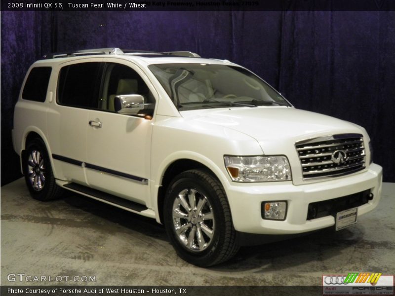 Tuscan Pearl White / Wheat 2008 Infiniti QX 56
