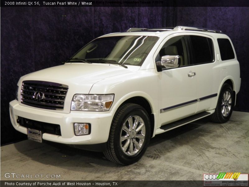Tuscan Pearl White / Wheat 2008 Infiniti QX 56