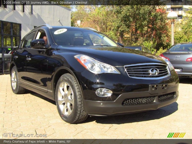 Black Obsidian / Chestnut 2008 Infiniti EX 35 Journey AWD