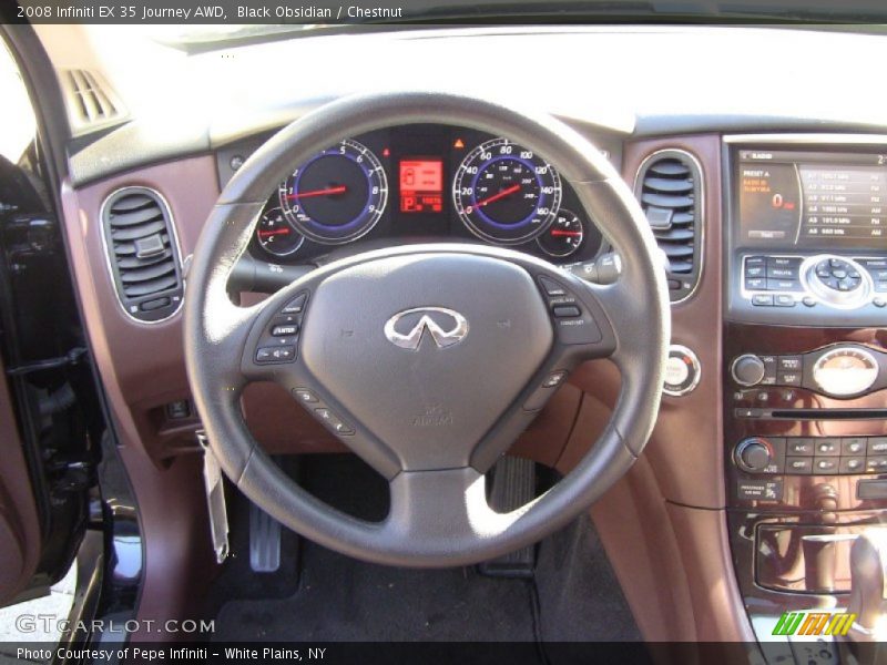Black Obsidian / Chestnut 2008 Infiniti EX 35 Journey AWD