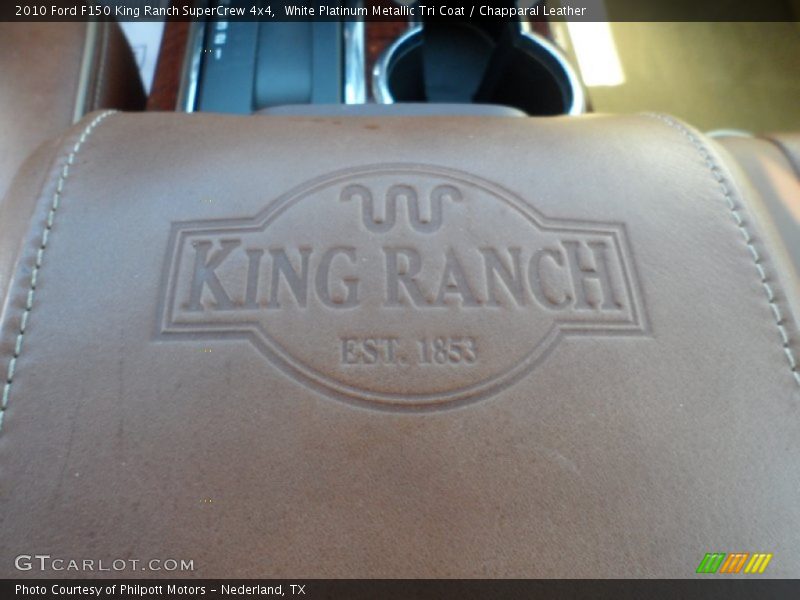 White Platinum Metallic Tri Coat / Chapparal Leather 2010 Ford F150 King Ranch SuperCrew 4x4