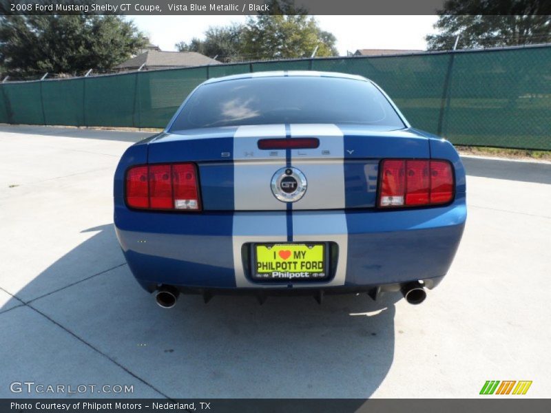 Vista Blue Metallic / Black 2008 Ford Mustang Shelby GT Coupe