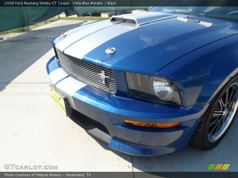 Vista Blue Metallic / Black 2008 Ford Mustang Shelby GT Coupe