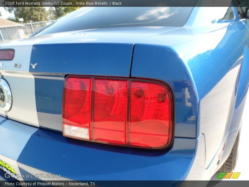 Vista Blue Metallic / Black 2008 Ford Mustang Shelby GT Coupe