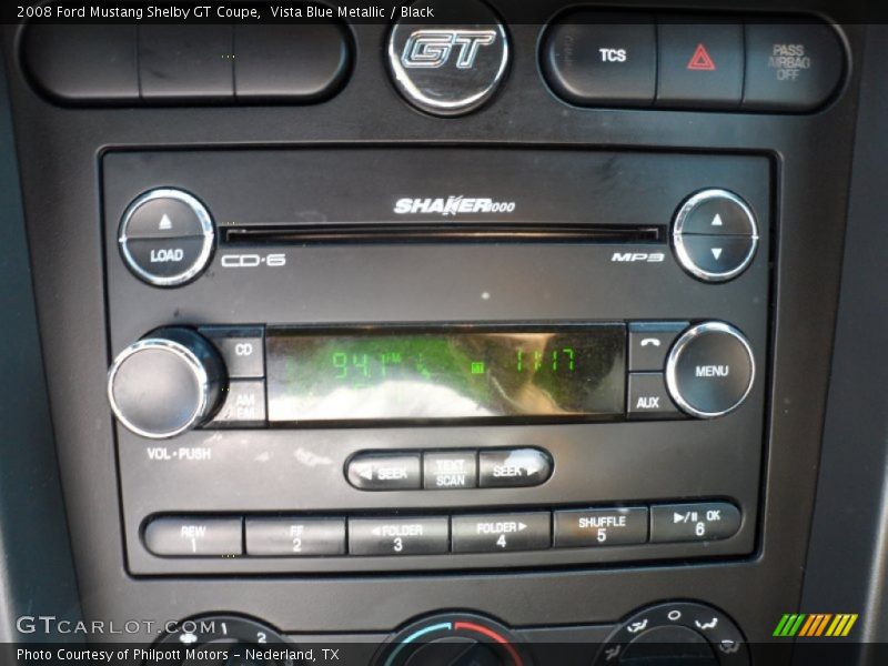 Audio System of 2008 Mustang Shelby GT Coupe