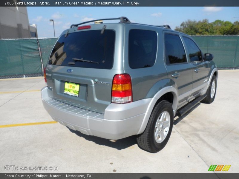 Titanium Green Metallic / Medium/Dark Flint Grey 2005 Ford Escape Hybrid