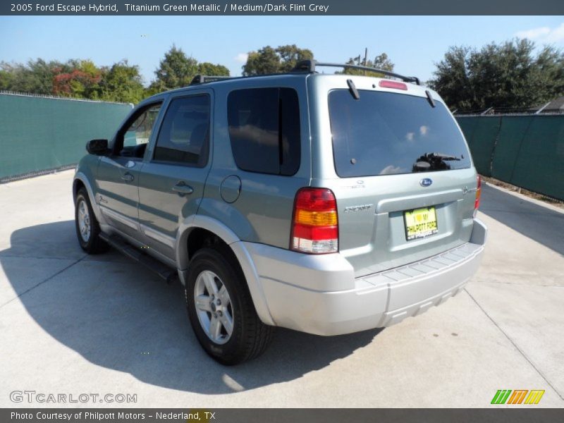 Titanium Green Metallic / Medium/Dark Flint Grey 2005 Ford Escape Hybrid