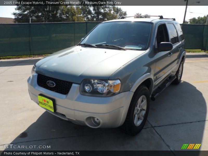 Titanium Green Metallic / Medium/Dark Flint Grey 2005 Ford Escape Hybrid