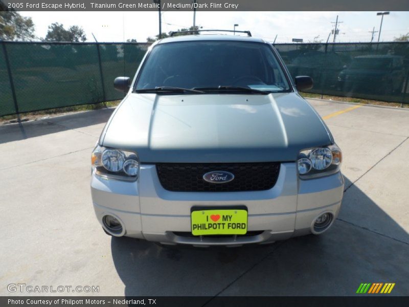 Titanium Green Metallic / Medium/Dark Flint Grey 2005 Ford Escape Hybrid
