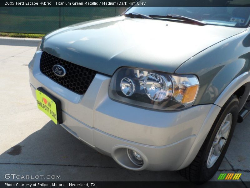 Titanium Green Metallic / Medium/Dark Flint Grey 2005 Ford Escape Hybrid