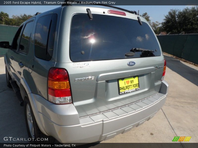 Titanium Green Metallic / Medium/Dark Flint Grey 2005 Ford Escape Hybrid