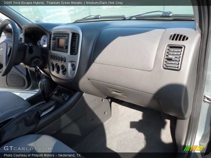 Titanium Green Metallic / Medium/Dark Flint Grey 2005 Ford Escape Hybrid