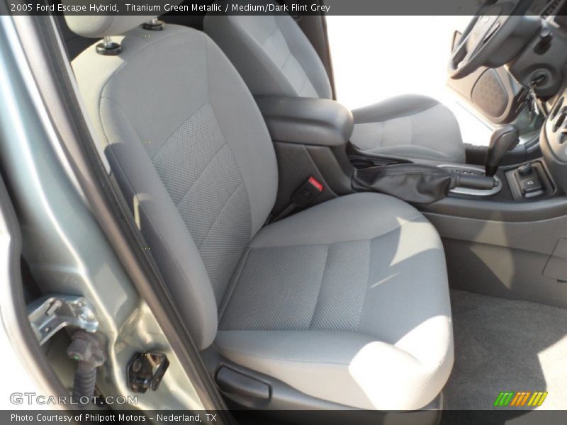 Titanium Green Metallic / Medium/Dark Flint Grey 2005 Ford Escape Hybrid