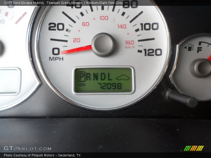 Titanium Green Metallic / Medium/Dark Flint Grey 2005 Ford Escape Hybrid