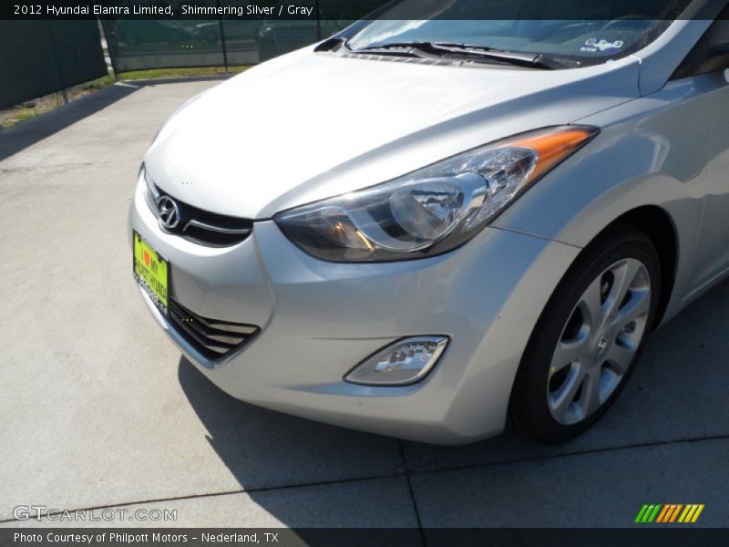 Shimmering Silver / Gray 2012 Hyundai Elantra Limited