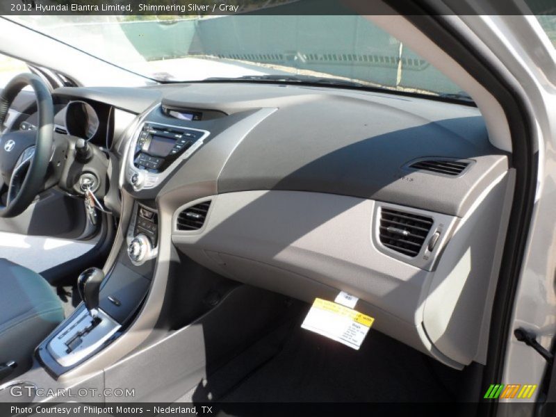 Shimmering Silver / Gray 2012 Hyundai Elantra Limited
