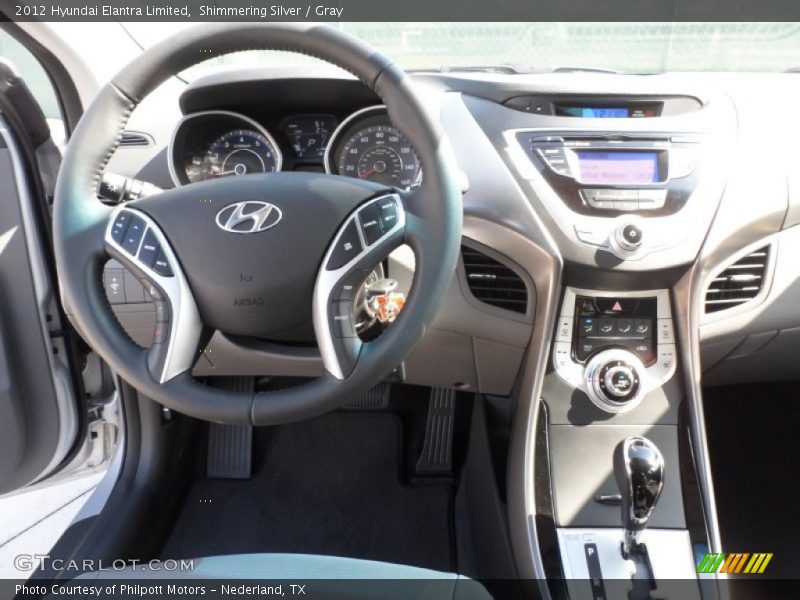 Dashboard of 2012 Elantra Limited