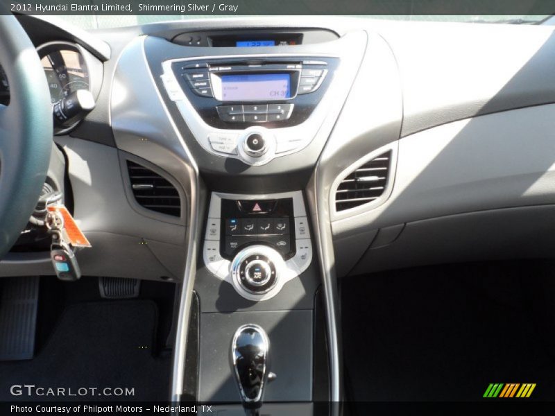 Controls of 2012 Elantra Limited