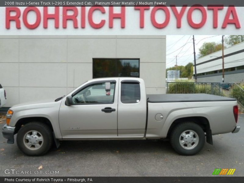 Platinum Silver Metallic / Medium Pewter 2008 Isuzu i-Series Truck i-290 S Extended Cab