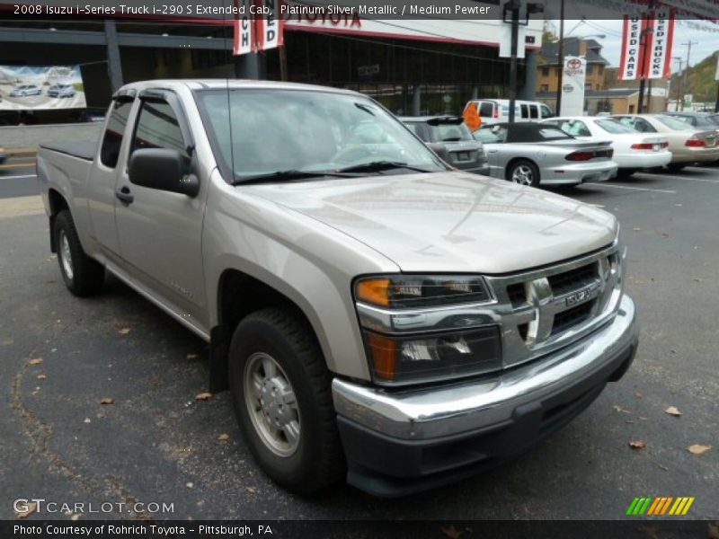 Platinum Silver Metallic / Medium Pewter 2008 Isuzu i-Series Truck i-290 S Extended Cab