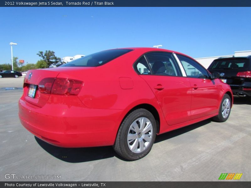 Tornado Red / Titan Black 2012 Volkswagen Jetta S Sedan