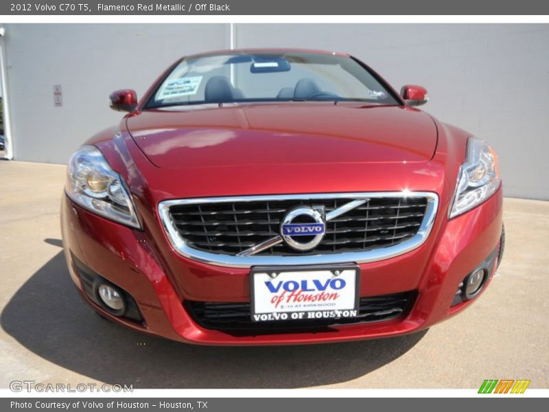 Flamenco Red Metallic / Off Black 2012 Volvo C70 T5