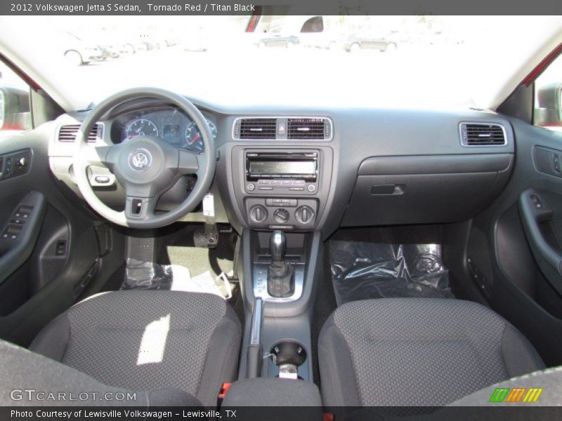 Tornado Red / Titan Black 2012 Volkswagen Jetta S Sedan