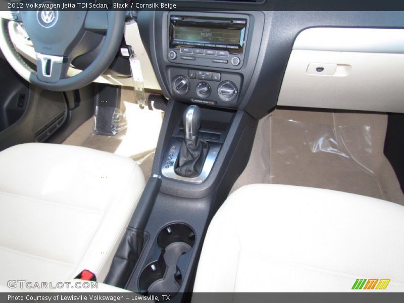 Black / Cornsilk Beige 2012 Volkswagen Jetta TDI Sedan