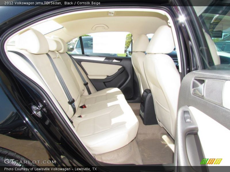 Black / Cornsilk Beige 2012 Volkswagen Jetta TDI Sedan