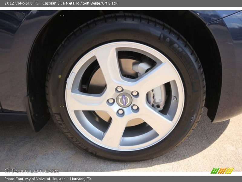Caspian Blue Metallic / Soft Beige/Off Black 2012 Volvo S60 T5