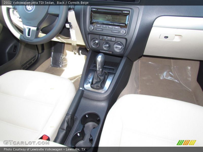 Black / Cornsilk Beige 2012 Volkswagen Jetta TDI Sedan
