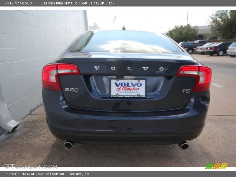 Caspian Blue Metallic / Soft Beige/Off Black 2012 Volvo S60 T5