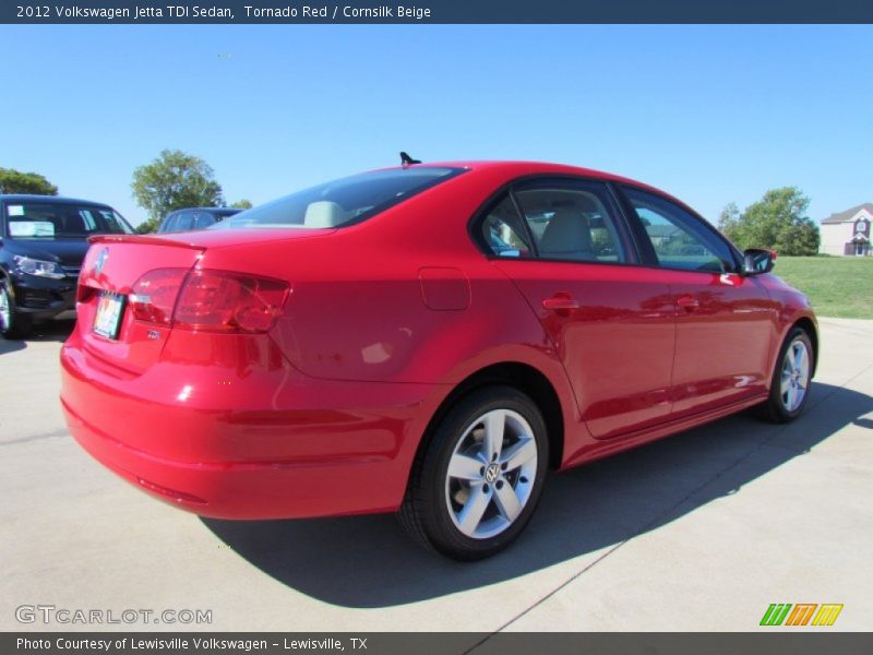 Tornado Red / Cornsilk Beige 2012 Volkswagen Jetta TDI Sedan