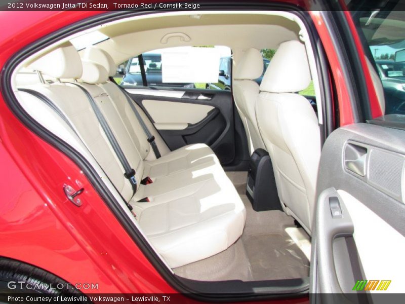 Tornado Red / Cornsilk Beige 2012 Volkswagen Jetta TDI Sedan