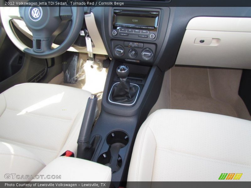 Tornado Red / Cornsilk Beige 2012 Volkswagen Jetta TDI Sedan