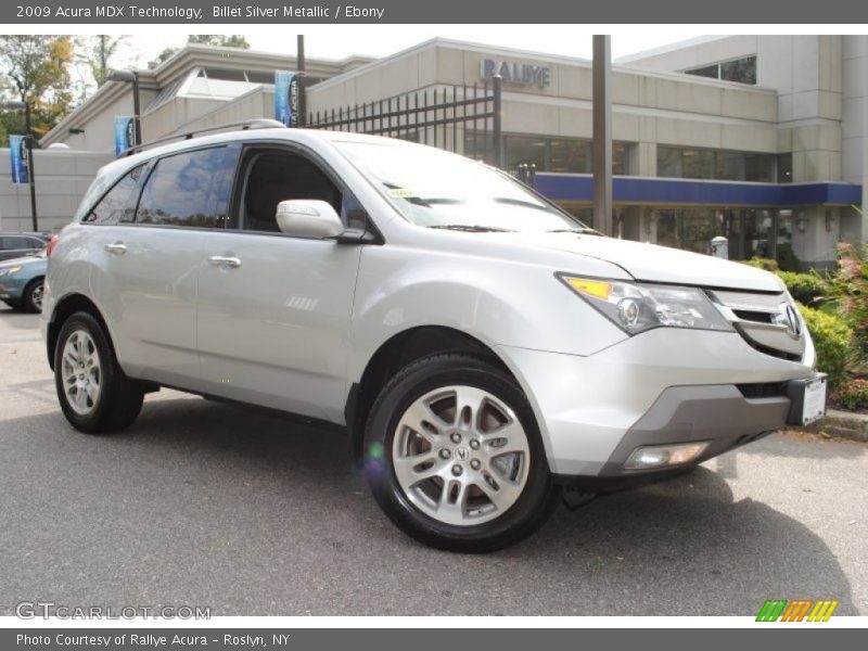 Billet Silver Metallic / Ebony 2009 Acura MDX Technology