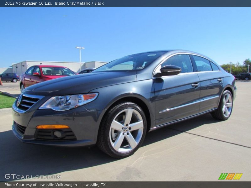 Island Gray Metallic / Black 2012 Volkswagen CC Lux