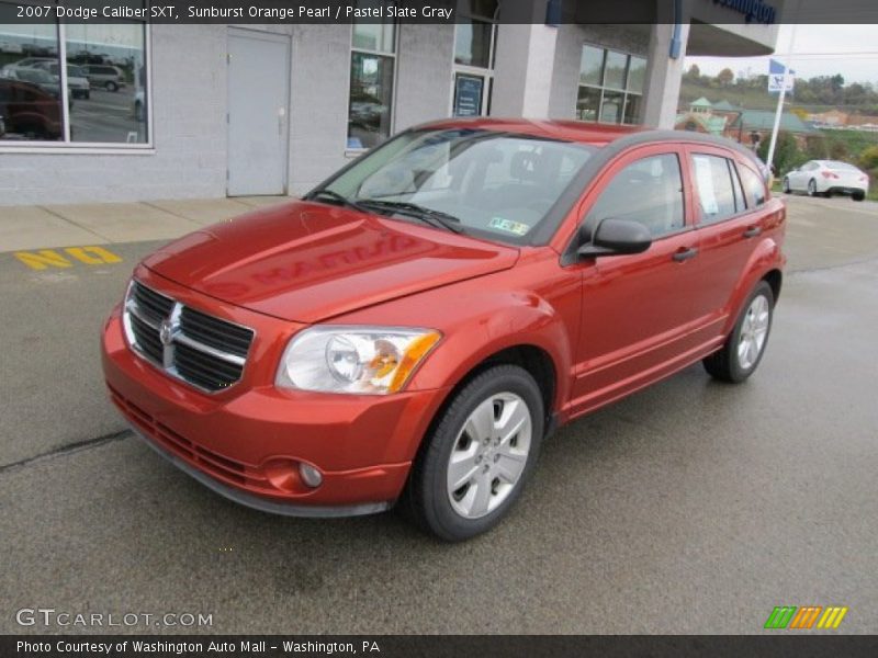 Sunburst Orange Pearl / Pastel Slate Gray 2007 Dodge Caliber SXT