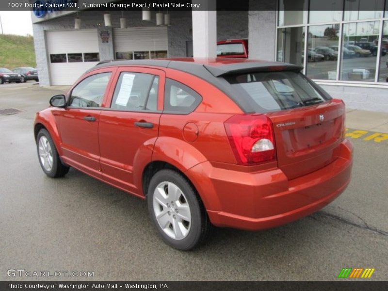 Sunburst Orange Pearl / Pastel Slate Gray 2007 Dodge Caliber SXT