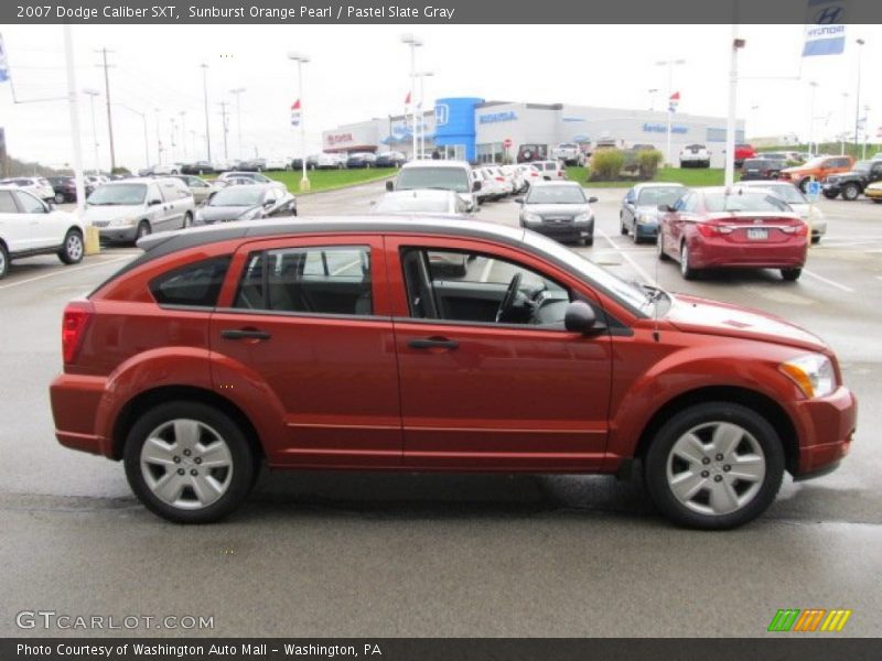 Sunburst Orange Pearl / Pastel Slate Gray 2007 Dodge Caliber SXT