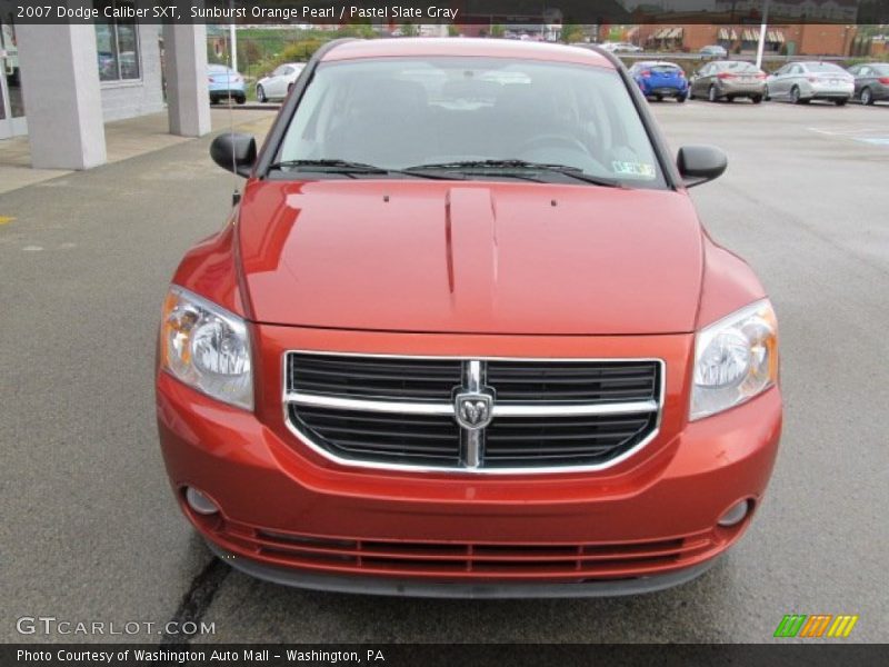 Sunburst Orange Pearl / Pastel Slate Gray 2007 Dodge Caliber SXT