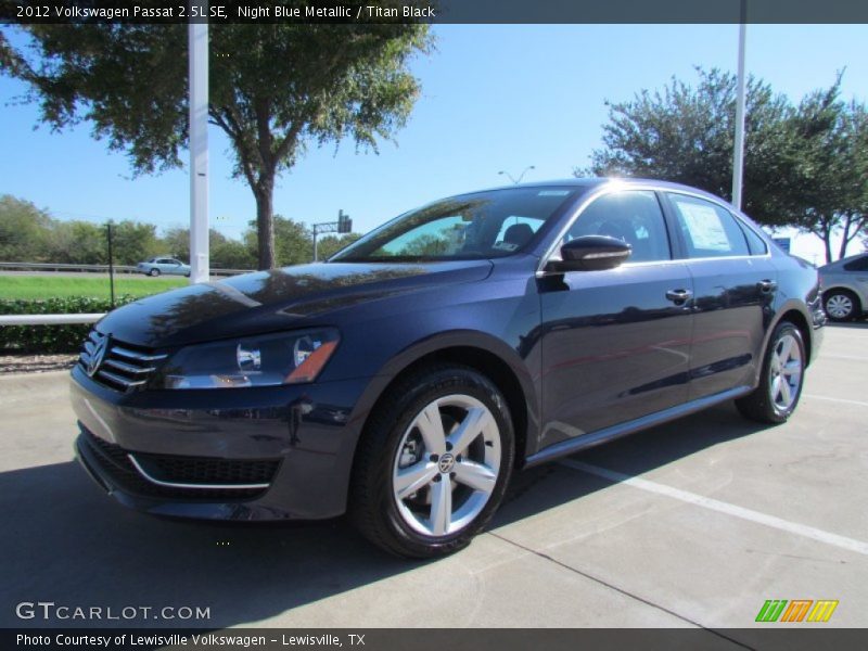 Night Blue Metallic / Titan Black 2012 Volkswagen Passat 2.5L SE