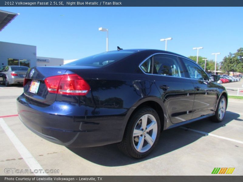 Night Blue Metallic / Titan Black 2012 Volkswagen Passat 2.5L SE