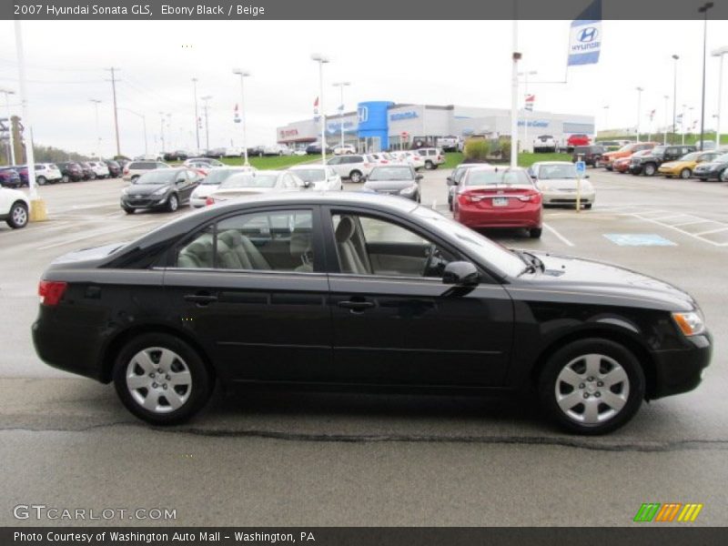 Ebony Black / Beige 2007 Hyundai Sonata GLS