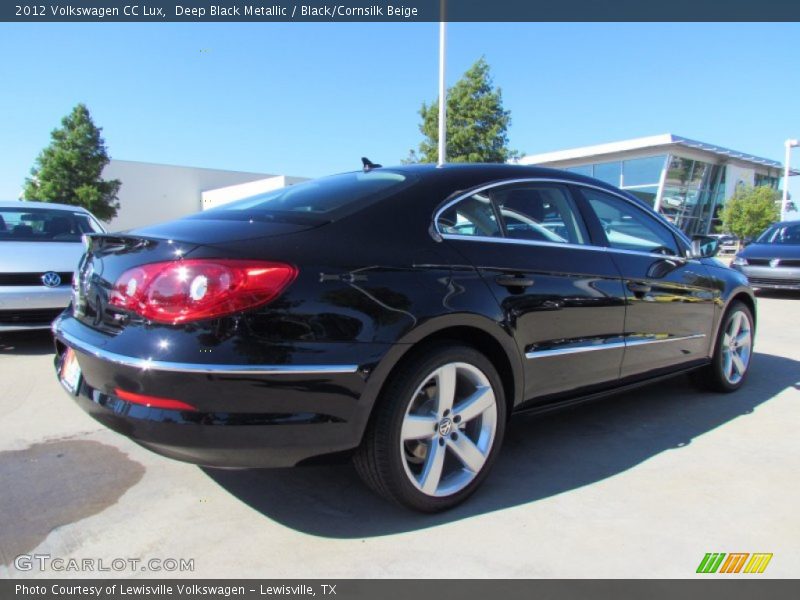 Deep Black Metallic / Black/Cornsilk Beige 2012 Volkswagen CC Lux