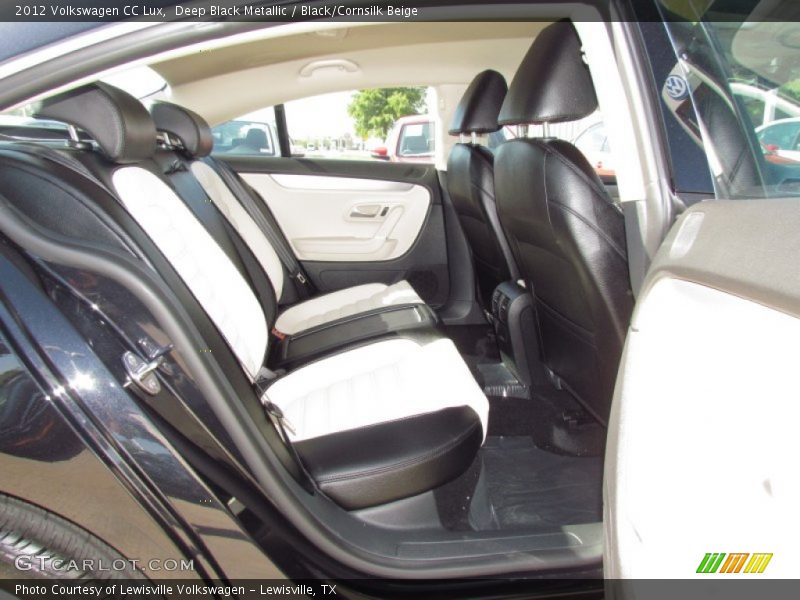 Deep Black Metallic / Black/Cornsilk Beige 2012 Volkswagen CC Lux