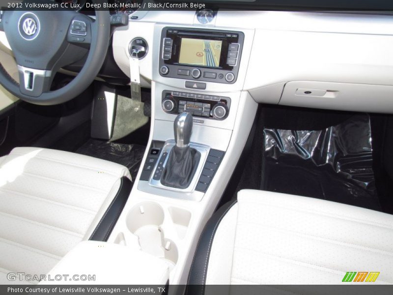 Deep Black Metallic / Black/Cornsilk Beige 2012 Volkswagen CC Lux